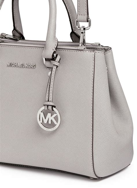 michael kors sutton handbag grey|Sutton Medium Saffiano Leather Satchel .